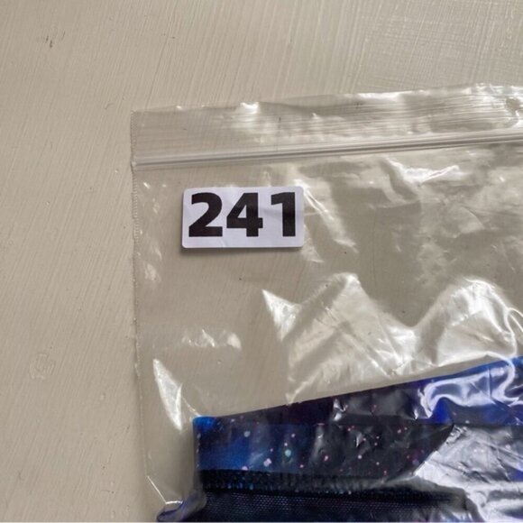 Torrid Swim Bottom Woman 6 Galaxy Mesh High Rise Ruched Detail Purple Blue - Picture 10 of 11